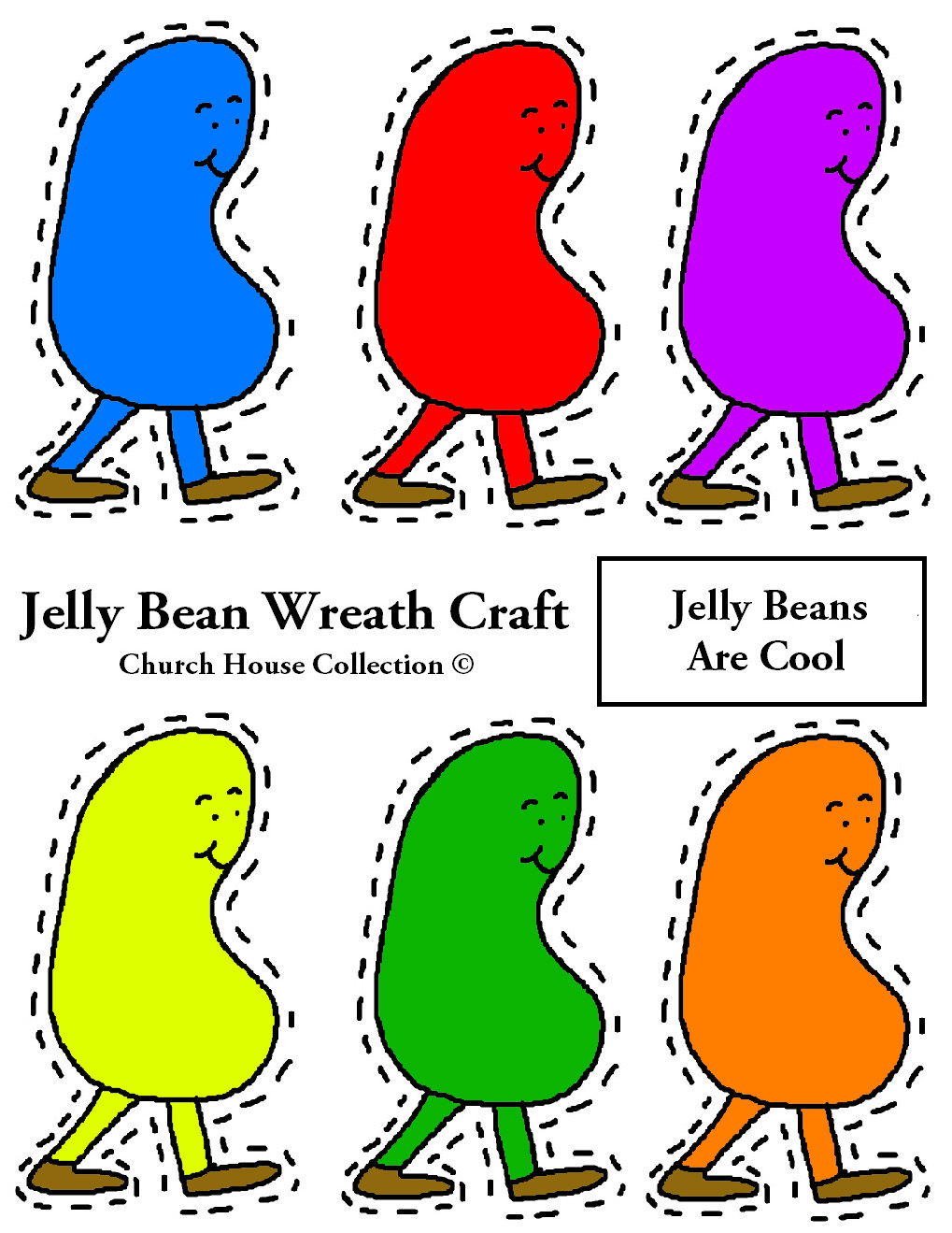 Cave City School Jelly Bean Wreath